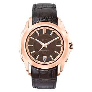 Bulova Precisionist 97B110 Men Wristwatch with Leather Band Deal In America